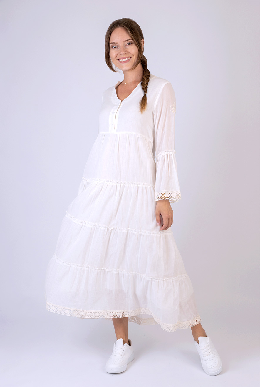 White dress with Cross
