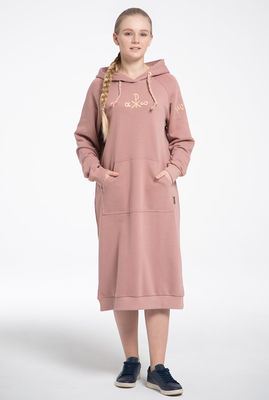 Christogram hoodie dress