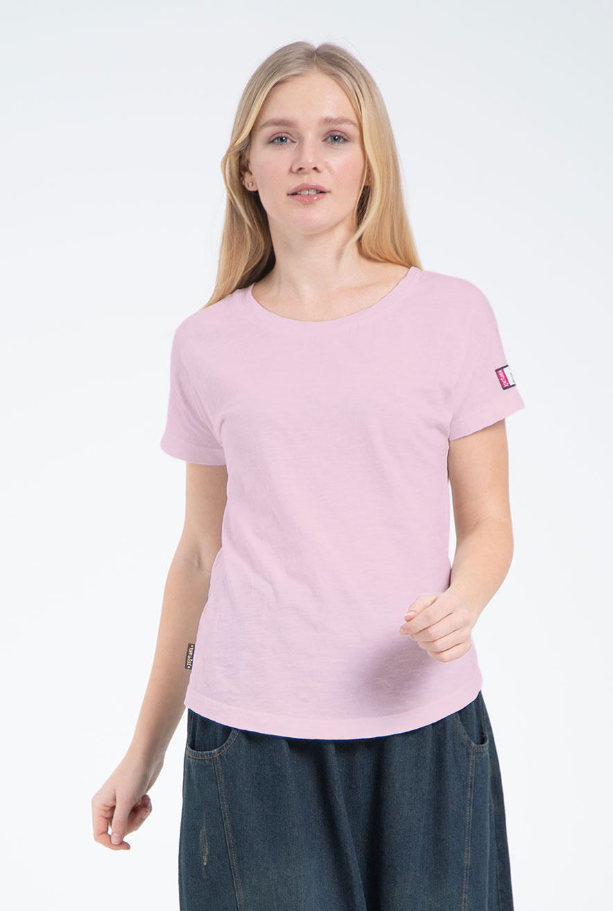 футболка с ангелом розовая