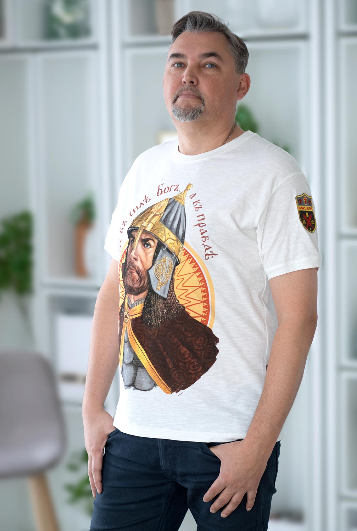 White T-shirt "Alexander Nevsky" 