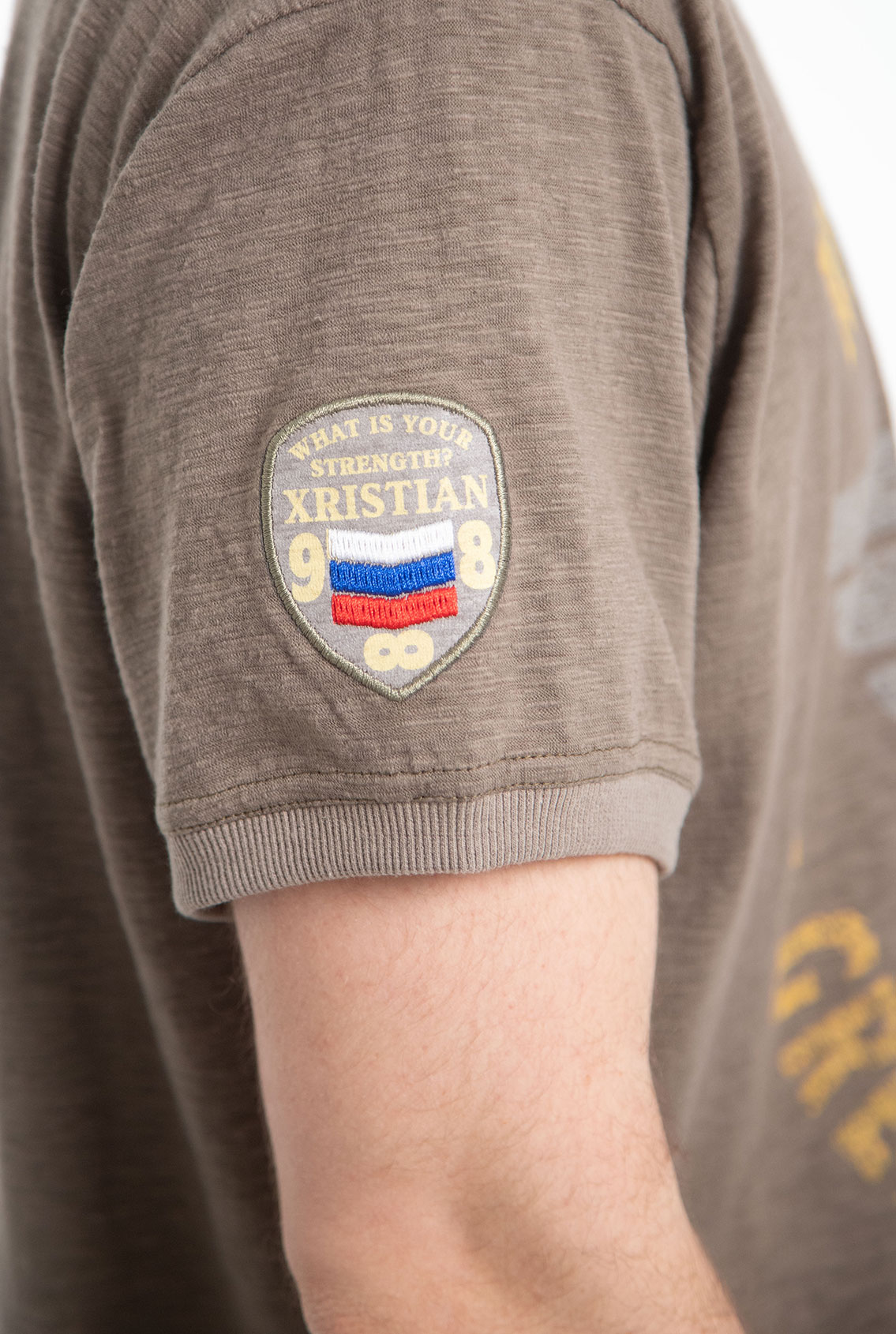 T-shirt with Russian flag
