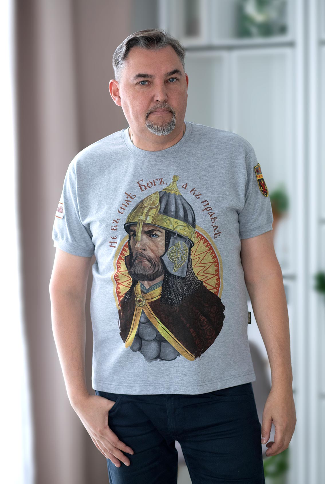T-shirt gray "Alexander Nevsky" 