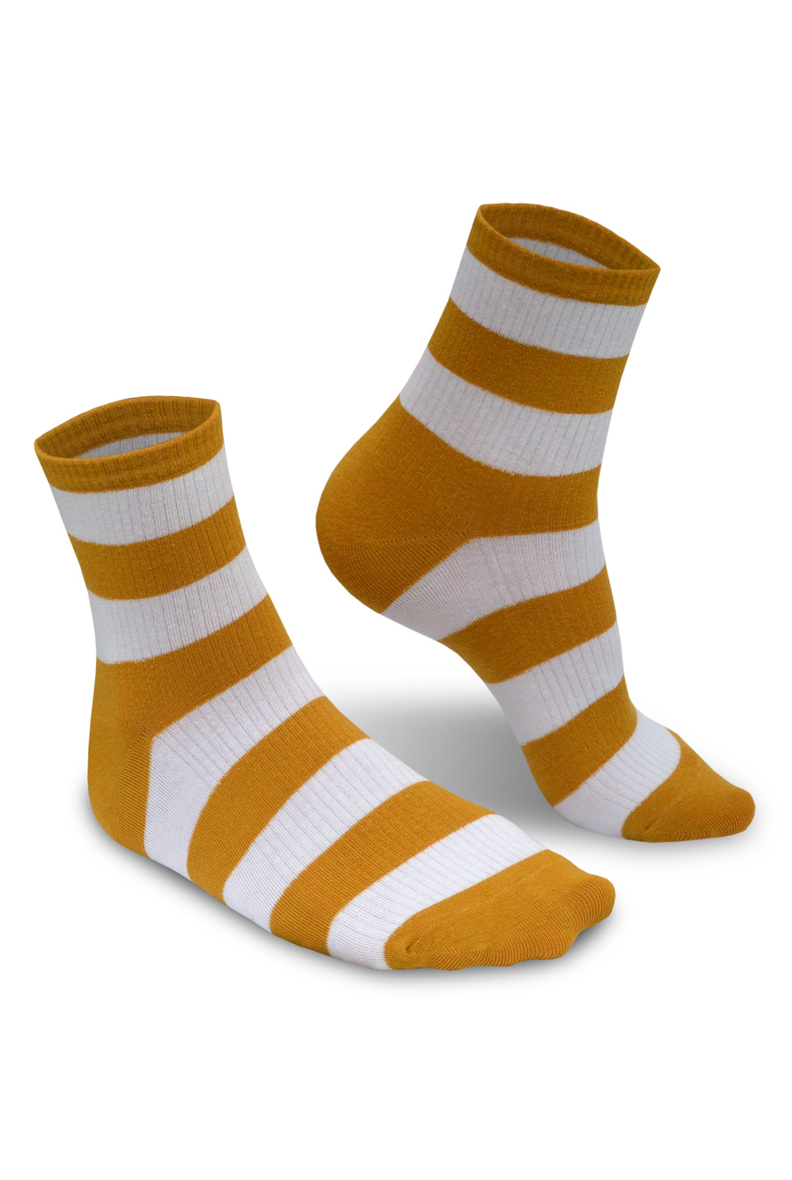 желтые полосатые носки