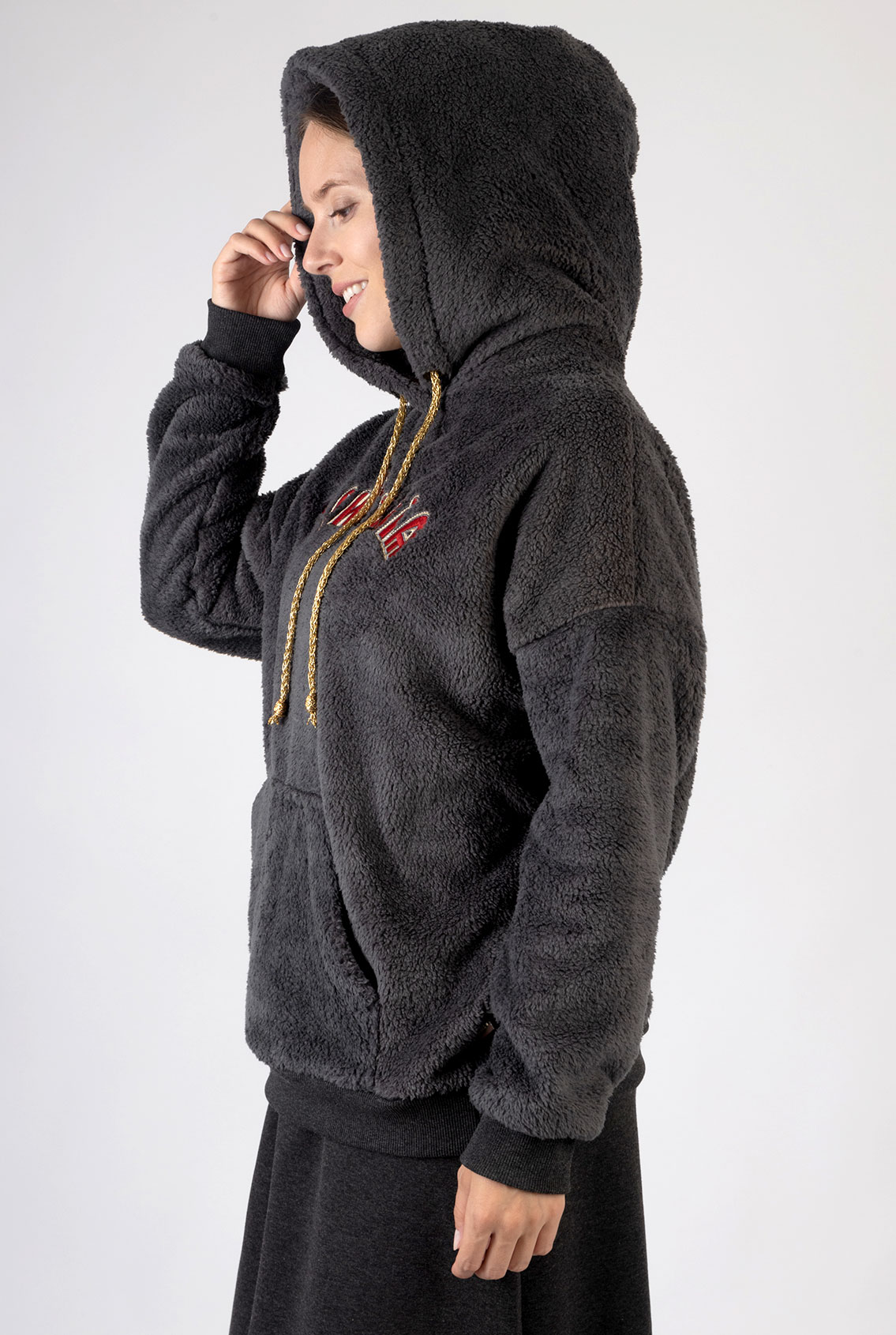 hoodie with Christian symbols