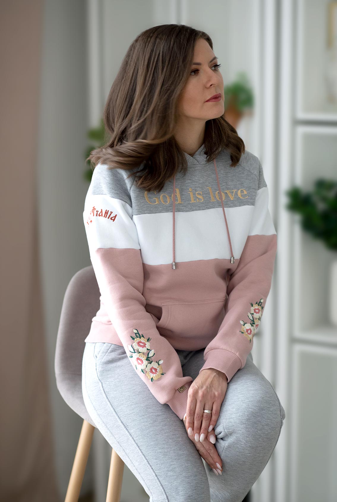 Women's sweatshirt "GOD IS LOVE" 